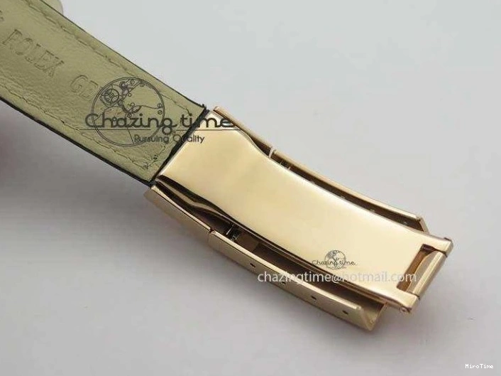 MiroTime 0315 Daytona 116515 Noob 1:1 Best Edition RG Black Dial On Black Leather Strap A NewStyle 3789